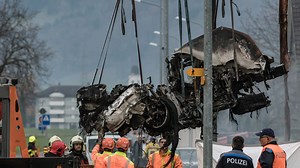 Unfall in Galgenen SZ: Hier wird das Unfallauto geborgen