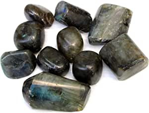 Jet Labradorite Tumbled Stone (100gm) – Natural Polished Gemstone for Energy Balance, Intuition, Meditation, Home Décor & Crystal Collection