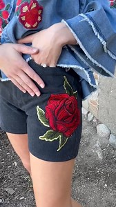 Did someone say spring? We're getting ready for warm weather with our favorite Ryder Rose Shorts, featuring iconic RQ roses 🌹 | Rodeo Quincy