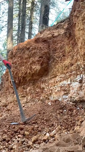 Dig Dig Dig. Here I’m removing the dirt above the quartz vein, trying to undercut it a bit so it would all fall off easier but I was still struggling to get it to pop off. ✨⛏ . . . #rockhound #miner #geology #geologic #digging #selfdug #selfcollected #rockhounding #outdoors #exploring #california #nature #miningclaim | ONI | Facebook
