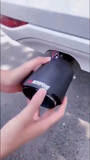 Exhaust Tips Stainless Steel Muffler Car Exhaust Tail Pipe Modification Luminous Tube With Flame LED