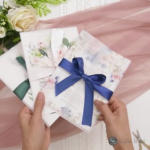  Stunning Floral Vellum Wedding Invitations: Our Top Picks!  Searching for the perfect wedding invitations that are elegant and on-trend? Check out our top picks for gorgeous floral and greenery vellum pocket invitations!  These designs are sure to impress your guests and set the tone for your special day. #vellumweddinginvitations #floralvellum #greeneryvellum #weddinginspo | Stylish Wedd | Facebook