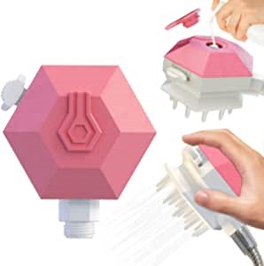 XoXa Pets Shower Bath Brush Attachment, Pet Combing Shower Sprayer,Pet Bath Brush Bathing Tool, Water Sprinkler Massaging Brush for Dogs and Cats,Washing Pets and Cleaning Tub