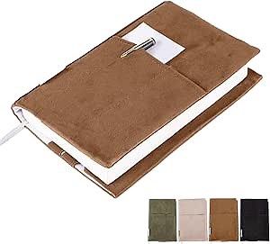 Amazon.com: APLUFINE Book Covers for Paperbacks, Velvet Book Cover for Book lovers, Fabric Book Cover with Pockets for Book Suppliers, Reusable Book Covers for Soft Cover Books, Book Protector for Bibles, AA Book : Office Products