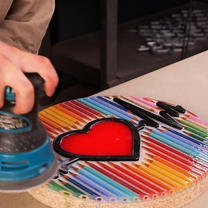 Beautiful Pencil Clock | Crafty Panda How