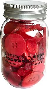 Buttons Galore MJ100 Big Apple Buttons Mason Jar