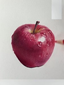 Como dibujar una manzana fácil y rápido.#dibujo #fyp #drawingtutorial #eeuu #dibujar