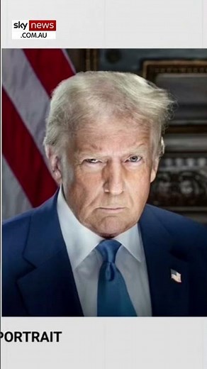 ‘They go hard’: Donald Trump releases official portrait ahead of inauguration