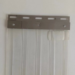 [Hot Item] Xieren PVC Curtain PVC Strip Curtain Kits Stainless Steel Hanger and Clamp Clip Easy Installation