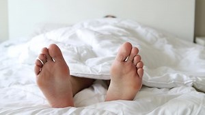 Morning Waking Feet Under Covers Bed Stock Footage Video (100% Royalty-free) 1077562412 | Shutterstock