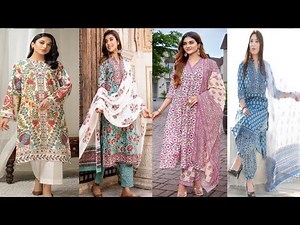 Printed suit design for Summer | cotton suit design