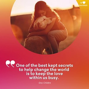 We love this quote from Doc Childre. Yes! Let’s busy our heart and mind with gratitude, care, compassion, kindness and heart qualities that add uplift to our lives and the lives of others. . . . . . . . . #kindness #gratitude #heart #care #love #uplift #mindfulness #thoughts #emotions #attitudes | HeartMath