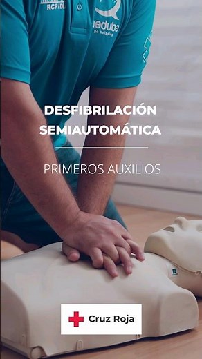 ¿Cómo se usa un desfibrilador? - Primeros Auxilios #cruzroja #emergencias #madrid