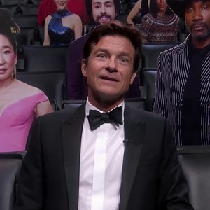 Jason Bateman and Some Cardboard Celebs Crash Jimmy Kimmel's Emmys Monologue