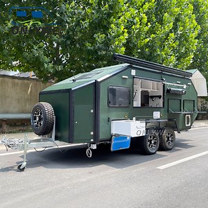 [Hot Item] Onlywe Independent Suspension Mobile Caravan Small off Road Camping Travel Trailer