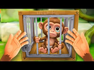 I AM MONKEY Trapped In The ZOO With Weird HUMANS! - I Am Monkey VR