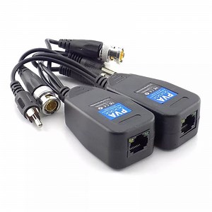 [Hot Item] Connector Transceiver DC RCA BNC to RJ45 CCTV HD Video Balun RJ45