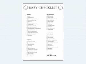 Baby Essentials Checklist (newborn Checklist Printable) - Etsy