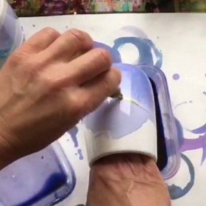 18 reactions | Here’s a snippet from my soft flow alcohol ink ceramics video. Full tutorial is on my YouTube  | Jane Monteith Art | Facebook