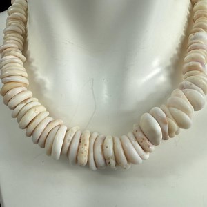 Large Puka Shell Bead Necklace, Men's Jewelry, 100 Grams, 18 Mm, White Lotus - Etsy