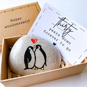 Personalized 30th Anniversary Gift for Parents Husband Wife Couple, Penguin 30 Year Anniversary Card, Unique Wedding 30 Anniversary Gift - Etsy Australia