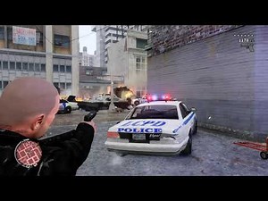 Grand Theft Auto IV (TLAD) - 6 Star Wanted Level - Johnny want to ride an FBI cruiser