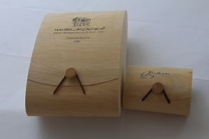 [Hot Item] Round Tube Birch Veneer Soft Bark Wooden Packaging Box for Gift Wine Bottle