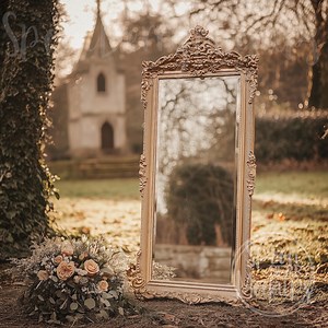 Mirror Mockup, Blank Gold Mirror Mock Up, Outdoor Mirror, Vintage Ornate Antique Mirror, Vinyl Glass Decal Sticker, Boho Wedding Flowers JPG - Etsy