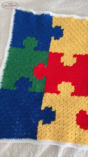 3.8K views · 29 reactions | This adorable C2C blanket is so fun to make. Find the free pattern here: https://www.nickishomemadecrafts.com/crochet-puzzle-c2c-blanket-pattern/ #crochet #diycrafts #learntocrochet #yarn | Crochet Patterns & Tutorials by Nicki's Homemade Crafts | Facebook