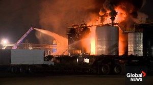Investigation continues into massive fire at IKO Industries in Calgary