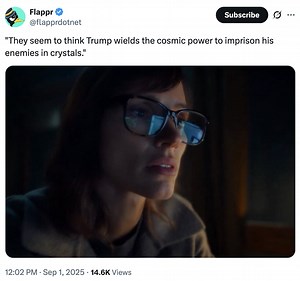 "They seem to think Trump wields the cosmic power to imprison his enemies in cry...