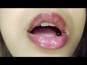 Extreme Closeup Moving Tongue//Tongue Challenge Without Lipstick