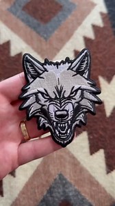 Wolf Iron On Patch – Wild Animal Applique for Jackets, Bags, Hats, Jeans and Crafts