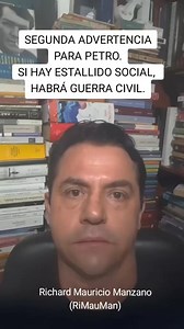 652K views · 51K reactions | COMPARTAN ESTE VIDEO. SEGUNDA ADVERTENCIA PARA PETRO 﫵. Compatriotas, no pierdan la fe, vamos a convertir a Colombia en una gran nación. DIOS ESTÁ DE NUESTRA PARTE . Amén. #Petro #fypage #viralreelschallenge #politica #Justicia #paratiiiiiii #opinion #Política | Richard Mauricio Manzano | Facebook
