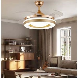 [Hot Item] 42 Inch Modern Simple LED Ceiling Fan Lamp with Invisible Fan Blade Remote Control