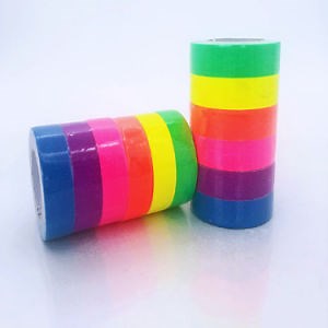 [Hot Item] Cloth Adhesive Colored Masking Paint Fluorescent UV Neon Blacklight Tape