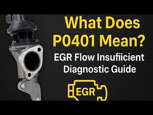 What Does P0401 Mean? EGR Flow Insufficient Diagnostic Guide