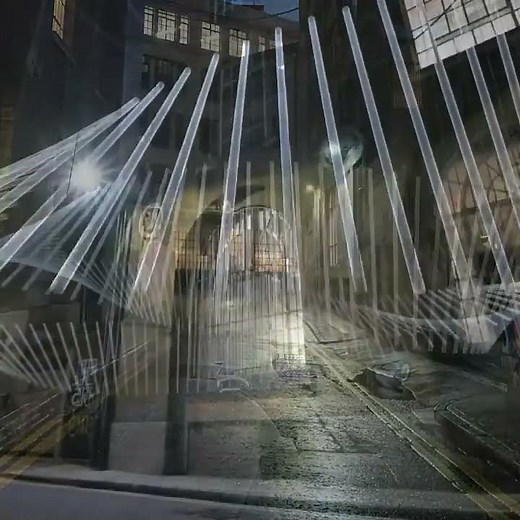 Light art installation by Vincent Leroy