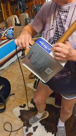 3.3K views · 57 reactions | Omg! Big Mama made an electric guitar out of a moon pie box!!! This woman is AH-Mazing | Heather Smith Outdoors | Facebook