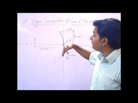 OPTICS-SIGN CONVENTION