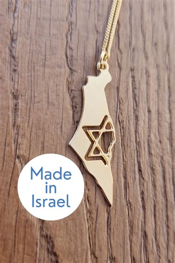 Israel Map Necklace Jewish Star Necklace Judaica Gifts Made is Israel Map I Stand With Israel Jewelry Magen David Necklace From Israel Gift - Etsy