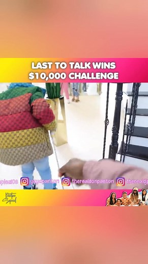 Last To Talk Wins $10,000 Challenge !! #reels #pantonsquad | Panton Squad