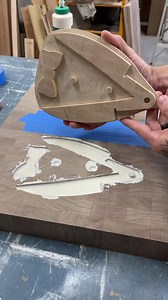 In this video we make a custom cutting board with walnut and hard maple. I use the 𝙲𝙽𝙲 to create the inlay. #woodworking #cnc #cuttingboard | Two Moose Design