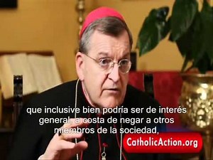 Futuro Cardenal Raymond Burke explica relación aborto-voto