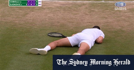 Djokovic suffers 'nasty' fall