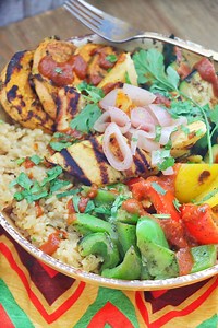 Grilled Ital Rasta Bowl - Kenneth Temple