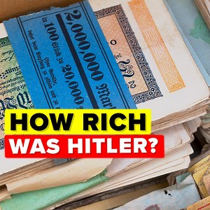 Where did Adolf Hitler get all his money from? Some may think it had to do with his military status, but after publishing his book "Mein Kampf" Hilter's fame and bank account hit new heights. Then add in all the countries he raided and goods he stole put his net worth in the billions. Check out today's video where we look at where one of the most evil men who ever lived, Hitler, got his money. | The Infographics Show