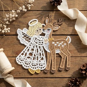 FSL Angelic Grace - Free Standing Lace Machine Embroidery Designs Instant Download 4x4 Hoop SCA0257-006 - Etsy