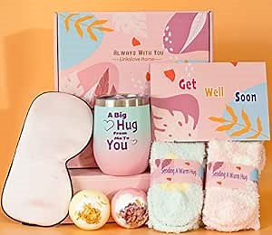 Get Well Soon Care Package for Women - Surgery Recovery Gift Basket - Feel Better Gifts for Teen Girls & Friends