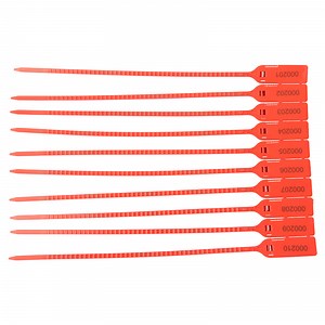 [Hot Item] Customized Logo Serial Number Disposable Tamper Proof Security Container Seal Plastic Seal